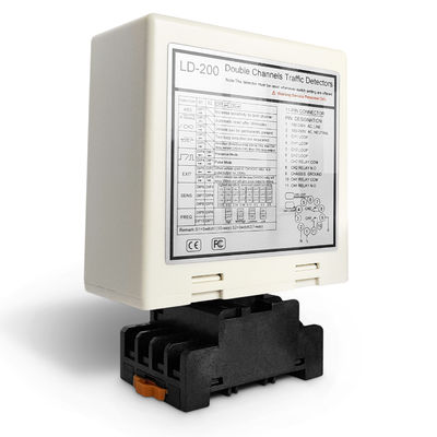 Biały detektor pętli podwójnego kanału 10MS - 90MS Detektor pętli indukcyjnej